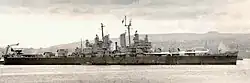 Little Rock as light cruiser CL-92 at Valparaiso, 1946