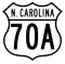 U.S. Highway 70A marker