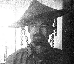 Colonel Fertig wearing red goatee during the war.