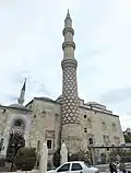 The southwestern minaret, featuring three balconies
