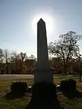 Aura around monument