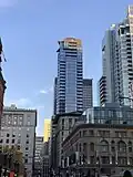 View of Tom Condos tower from Union avenue