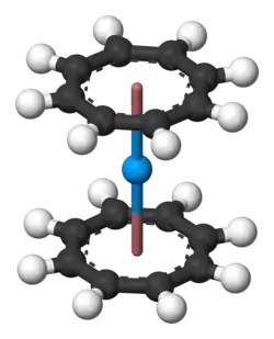 Uranocene ball-and-stick model