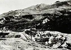 Mine plant and Alaska Railroad tracks, mid 1950s.