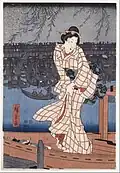 Evening on the Sumida river
