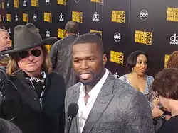 50 Cent, smiling during an interview