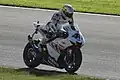 Valentino Rossi, riding his alternative liveried Gauloises Yamaha at the 2005 Valencian Community Grand Prix