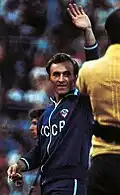 Borzov with a gold medal in 1972