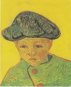 Portrait of Camille Roulin, 1888, Oil on Canvas, Philadelphia Museum of Art, Philadelphia, Pennsylvania (F537).