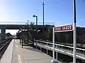 The platform at Vasco Road station
