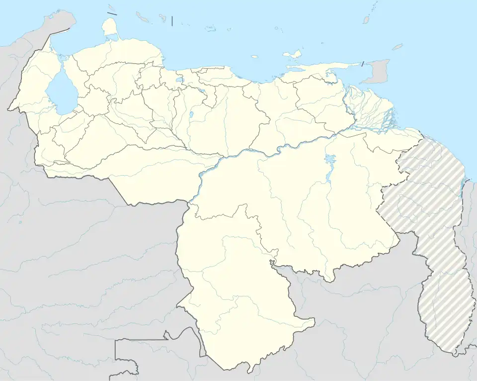 Map showing the location of El Hatillo Municipality within Venezuela