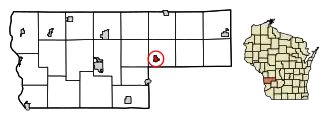 Location of La Farge in Vernon County, Wisconsin.