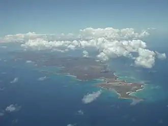 Aerial view from East
