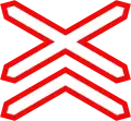 242b: Multitrack railway crossing