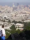 View downtown from the hill