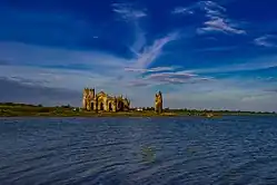 View from the Hemavathi Reservoir, Shettihalli Rosary Church