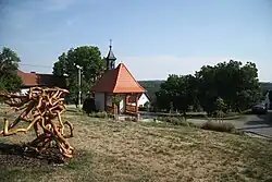 Centre of Osové with the Chapel of Saint George
