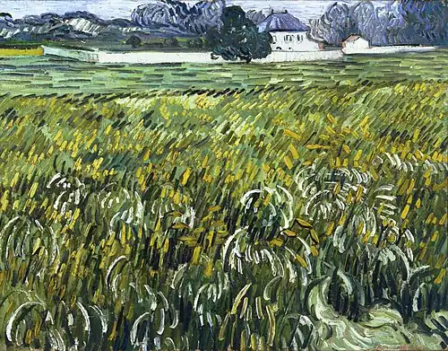 Wheat Field at Auvers with White House, June 1890, The Phillips Collection, Washington, D.C. (F804)