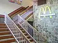 Stairwell inside of the west anchor