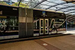 Image 10A Brisbane Metro fully electric bus in Australia (from Bi-articulated bus)