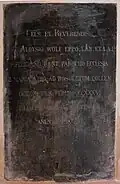 Plaque, chapel of ease status (1836)