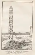 1737 sketch from Frederic Louis Norden's Voyage d'Egypte et de Nubie