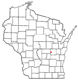 Location of Eureka, Wisconsin