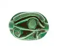 Wadjet Eye stamp seal marked with "Maatkare, Beloved of Amun".