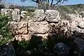 Stones of razed house
