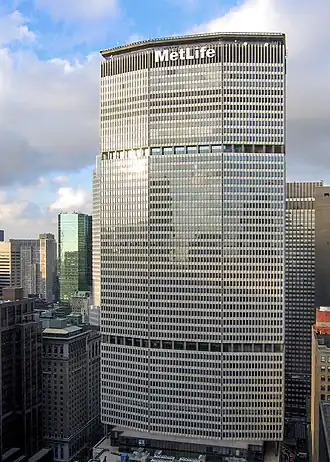 The PanAm building (Now MetLife Building) in New York, by Walter Gropius and The Architects Collaborative (1958–63)