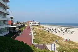 a view of the beach promenade