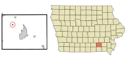 Location of Chillicothe, Iowa