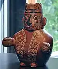 Anthropomorphic figure; 7th-10th century; burned clay; from Mantaro Valley; Museum Rietberg (Zürich, Switzerland)