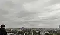 View of southern Wrocław from the observation terrace of one of the high-rises