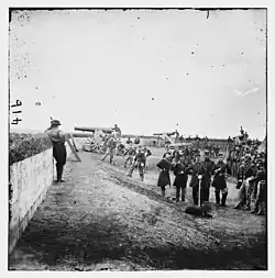Interior of Fort Totten