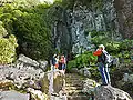 The waterfall
