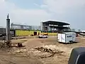 Main grandstand under construction