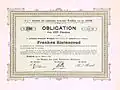 Bond of the municipality Wetzikon, issued 29. October 1900