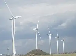 Wildorado Wind Ranch in Oldham County as photographed from Route 385