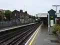 Southbound platform looking south