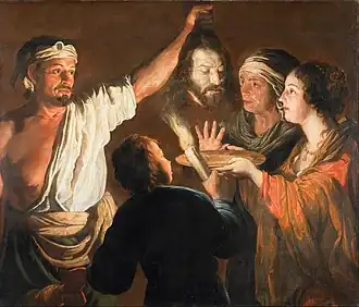 William Dobson , The Executioner with the Head of John the Baptist ,  1640