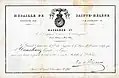 Wincenty Danilewicz Saint Helena Medal Certificate