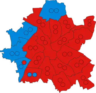 2023 results map