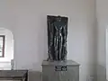 Bahubali statue at YSR state Archaeology Museum, Hyderabad, 12th century
