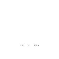 Cover of the track, featuring only the birth date of Dronov