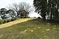 View of the rear mound from the front