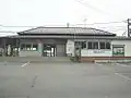The station building in July 2004