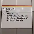 Exit sign