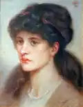 Portrait by Dante Gabriel Rossetti, c. 1870