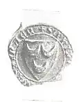 Seal of Philips van Wassenaer before he became burgrave of Leiden